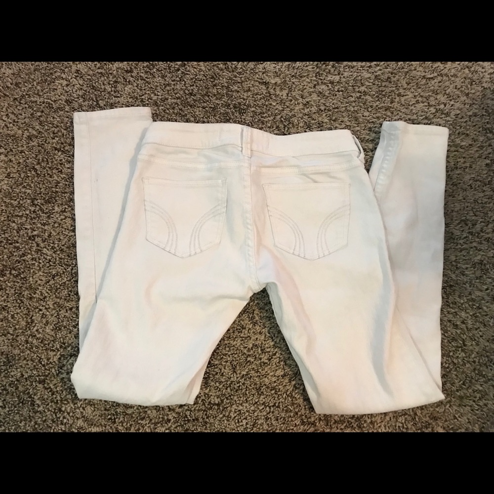 White Hollister Skinny Jeans